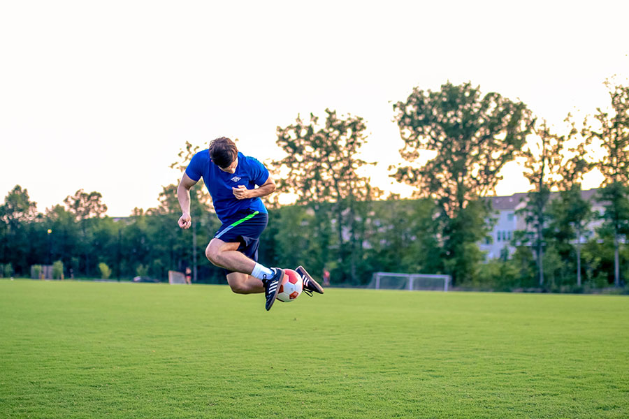 Soccer Player on Soccer field