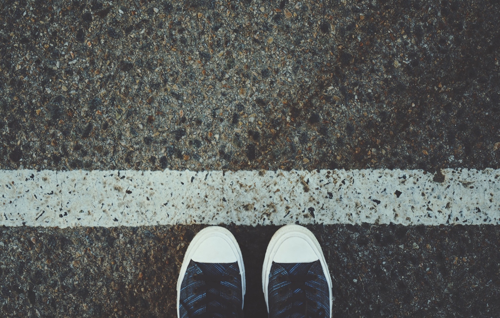 Feet at Starting Line