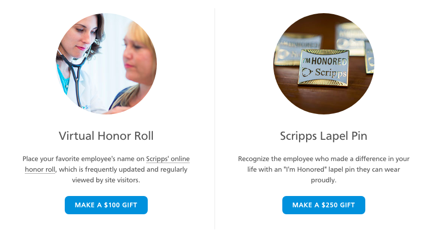 Scripps Honor Roll and Lapel Pin